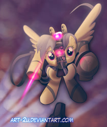 Size: 1000x1189 | Tagged: safe, artist:art-2u, daring do, robot, roboticization, solo, wat