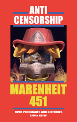 Size: 3000x4762 | Tagged: safe, artist:mkogwheel, artist:nignogs, artist:rhorse, pony, art pack:marenheit 451, /mlp/, cover, cover art, featured image, fire, fireman's hat, gas mask, hat, parody, scared