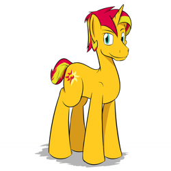 Size: 1280x1280 | Tagged: safe, artist:fuzebox, sunset glare, sunset shimmer, pony, unicorn, rule 63, solo