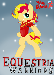 Size: 760x1052 | Tagged: safe, artist:bigrinth, sunset glare, sunset shimmer, pony, unicorn, equestria warriors, hyrule warriors, rule 63, solo, the legend of zelda, volga