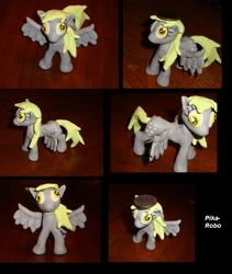 Size: 714x847 | Tagged: safe, artist:pika-robo, derpy hooves, pegasus, pony, clay, female, mare, sculpture