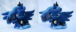 Size: 1012x434 | Tagged: safe, princess luna, alicorn, pony, artisan craft, clay, female, horn, mare, solo