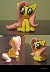 Size: 749x1068 | Tagged: safe, artist:pika-robo, derpibooru import, fluttershy, chibi, clay, irl, photo, sculpture