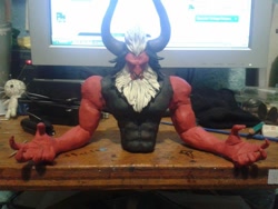 Size: 960x720 | Tagged: source needed, safe, artist:burnoid096, lord tirek, bust, clay, clay figure, craft, custom, irl, sculpture, solo, wip