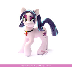 Size: 900x836 | Tagged: safe, artist:merionminor, aria blaze, equestria girls, rainbow rocks, clay, craft, equestria girls ponified, irl, photo, ponified, resin, sculpey, sculpture, simple background, solo, white background