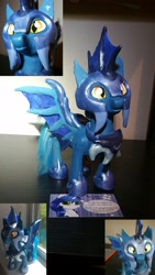 Size: 1836x3264 | Tagged: safe, artist:gleamydreams, oc, oc only, oc:saros, bat pony, armor, clay, nightmare nights dallas, photo, sculpture, traditional art