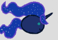 Size: 200x140 | Tagged: safe, artist:cynic, princess luna, alicorn, pony, blob, cute, flockdraw, moe, solo