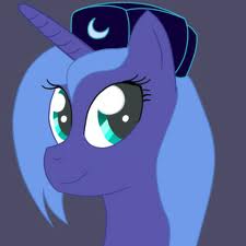 Size: 225x225 | Tagged: safe, princess luna, alicorn, pony, hat, s1 luna, simple background, solo, ushanka