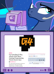 Size: 563x769 | Tagged: safe, princess luna, alicorn, pony, exploitable meme, gamer luna, meme, tv meme