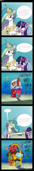 Size: 400x2000 | Tagged: safe, artist:sonikku001, princess celestia, twilight sparkle, twilight sparkle (alicorn), alicorn, pony, comic, no weenies allowed, parody, speech bubble, spongebob squarepants, super weenie hut jr, trollestia, weenie hut jr