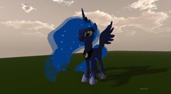 Size: 1920x1058 | Tagged: safe, artist:kiki-foxkitty, princess luna, alicorn, pony, 3d, mesh, second life, solo