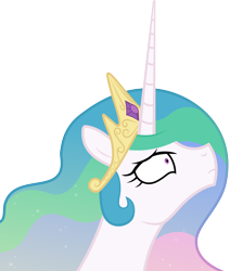 Size: 4000x4716 | Tagged: safe, artist:fukaketsu, princess celestia, alicorn, pony, absurd resolution, female, mare, simple background, solo, transparent background, vector