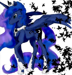 Size: 873x915 | Tagged: safe, artist:azulfire, artist:noel, princess luna, alicorn, pony, female, horn, mare, solo