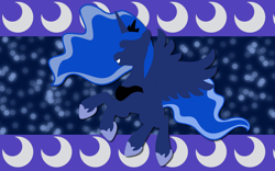 Size: 2560x1600 | Tagged: safe, artist:alicehumansacrifice0, princess luna, alicorn, pony, lineless, solo, wallpaper