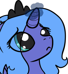 Size: 3587x3895 | Tagged: safe, artist:felix-kot, princess luna, alicorn, pony, female, horn, mare, simple background, solo, transparent background