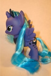 Size: 419x625 | Tagged: safe, artist:okiegurl1981, princess luna, pony, brushable, custom, irl, photo, solo, toy