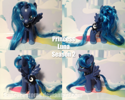 Size: 900x720 | Tagged: safe, artist:saucycustoms, princess luna, pony, brushable, custom, irl, photo, solo, toy