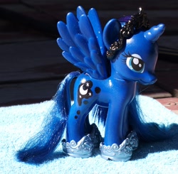 Size: 1742x1704 | Tagged: safe, artist:agony-roses, princess luna, pony, custom, irl, photo, solo, toy