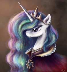 Size: 4486x4795 | Tagged: safe, artist:pponyoo, princess celestia, alicorn, pony, absurd resolution, cape, clothes, female, mare, solo