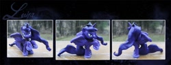 Size: 1000x381 | Tagged: safe, artist:kaizerin, princess luna, pony, custom, irl, photo, solo, toy