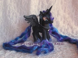 Size: 587x441 | Tagged: safe, artist:sallicostumer, princess luna, pony, g3, custom, irl, photo, solo, toy