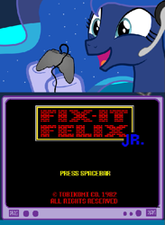 Size: 461x629 | Tagged: safe, princess luna, alicorn, pony, disney, exploitable meme, gamer luna, gamer meme, meme, obligatory pony, tv meme, wreck-it ralph