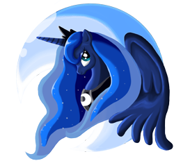 Size: 1400x1300 | Tagged: safe, artist:platinumpegasister, princess luna, alicorn, pony, female, horn, mare, simple background, solo, transparent background