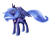 Size: 861x636 | Tagged: safe, artist:staris-chan, princess luna, alicorn, pony, female, horn, mare, simple background, solo