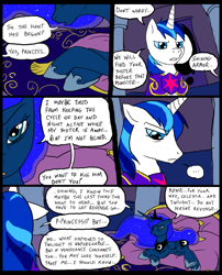 Size: 827x1025 | Tagged: safe, artist:metal-kitty, princess luna, shining armor, alicorn, pony, unicorn, comic:mlp project, comic