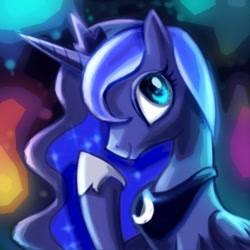 Size: 700x700 | Tagged: safe, artist:dawkinsia, princess luna, alicorn, pony, female, horn, mare, simple background, solo