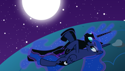 Size: 1920x1080 | Tagged: safe, artist:90sigma, nightmare moon, princess luna, alicorn, pony, selfcest, vector, wallpaper