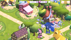 Size: 1280x720 | Tagged: safe, princess luna, alicorn, pony, butt wings, female, game screencap, gameloft, mare