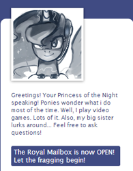 Size: 250x320 | Tagged: safe, artist:johnjoseco, princess luna, alicorn, pony, ask, ask gaming princess luna, gamer luna, solo, tumblr