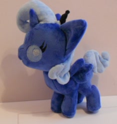 Size: 424x451 | Tagged: safe, artist:sophillia, princess luna, pony, filly, irl, photo, plushie, solo, woona