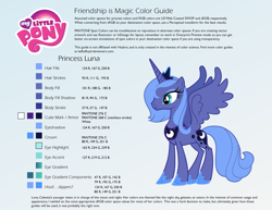 Size: 2200x1700 | Tagged: safe, artist:kefkafloyd, princess luna, alicorn, pony, reference sheet, s1 luna, solo