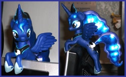 Size: 3760x2320 | Tagged: safe, artist:madponyscientist, princess luna, pony, custom, irl, photo, sculpture, solo