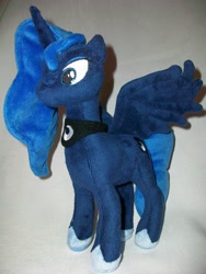 Size: 2748x3664 | Tagged: safe, artist:carbonesque, princess luna, pony, irl, moon, photo, plushie, solo