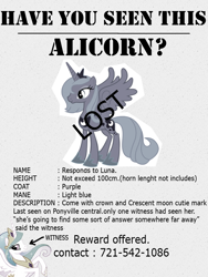 Size: 600x800 | Tagged: safe, artist:sudro, princess luna, alicorn, pony, female, horn, mare, poster, trollestia