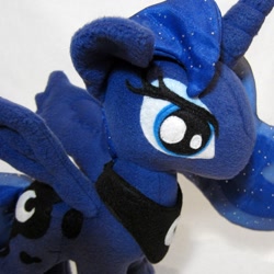 Size: 1000x1000 | Tagged: safe, artist:fabricninja, princess luna, pony, close-up, irl, photo, plushie, solo