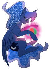 Size: 716x1115 | Tagged: safe, artist:100yearslater, princess luna, alicorn, pony, female, horn, mare, simple background, solo, transparent background