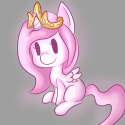 Size: 1200x1200 | Tagged: safe, artist:kryastal, princess celestia, alicorn, pony, filly, pink-mane celestia, solo, younger