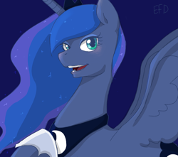 Size: 500x441 | Tagged: safe, artist:efd, princess luna, alicorn, pony, bust, female, mare, solo