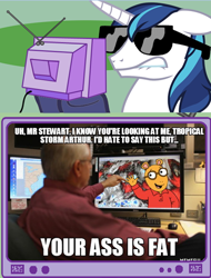 Size: 394x519 | Tagged: safe, shining armor, pony, unicorn, arthur, arthur read, barely pony related, computer, dat butt, exploitable meme, image macro, meme, national hurricane center, obligatory pony, the ass was fat, tropical storm arthur, tv meme