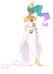 Size: 515x719 | Tagged: safe, artist:egophiliac, princess celestia, breasts, delicious flat chest, flatchestia, humanized, skinny, solo