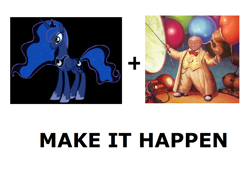 Size: 1080x734 | Tagged: safe, princess luna, alicorn, pony, all caps, balloon, exploitable meme, make it happen, man in the moon, meme, meta, rise of the guardians, the guardians of childhood