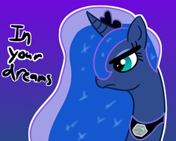 Size: 802x642 | Tagged: safe, artist:krabbshack, princess luna, alicorn, pony, sleepless in ponyville, dream walker luna, jackie chan adventures, solo