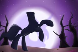 Size: 1950x1300 | Tagged: safe, artist:mikoruthehedgehog, princess luna, the headless horse (character), alicorn, headless horse, pony, sleepless in ponyville, headless