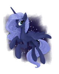 Size: 1152x1440 | Tagged: safe, artist:zoidledoidle, princess luna, alicorn, pony, constellation, female, horn, mare, solo