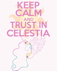 Size: 3603x4500 | Tagged: safe, artist:thegoldfox21, princess celestia, alicorn, pony, keep calm and carry on, poster, solo