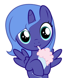 Size: 6000x7155 | Tagged: safe, artist:drpancakees, princess luna, alicorn, pony, absurd resolution, cute, filly, milkshake, milkshake ponies, simple background, solo, transparent background, vector, woona